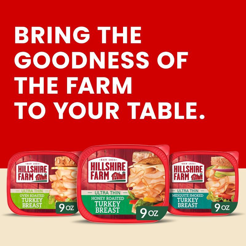 slide 7 of 9, Hillshire Farm Ultra Thin Honey Roasted Turkey Breast - 9oz, 9 oz