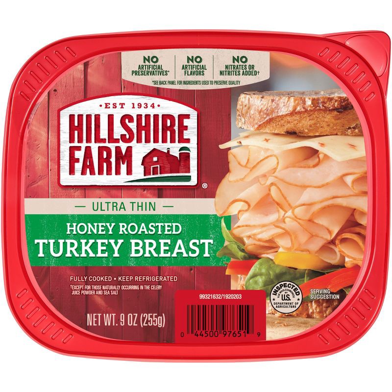 slide 1 of 10, Hillshire Farm Ultra Thin Honey Roasted Turkey Breast - 9oz, 9 oz