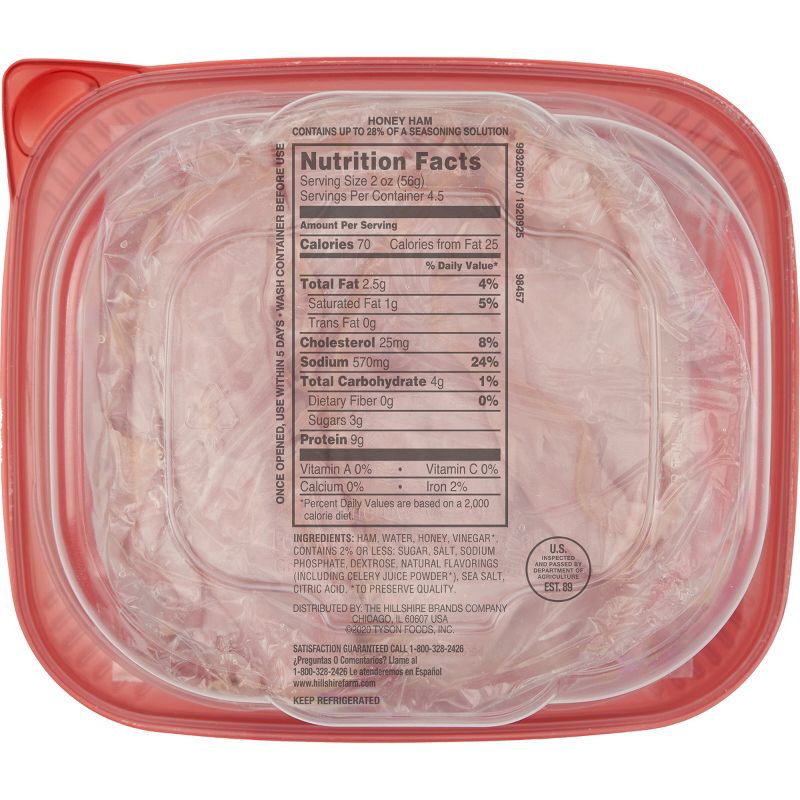 slide 9 of 9, Hillshire Farm Ultra Thin Deli Select Honey Ham - 9oz, 9 oz
