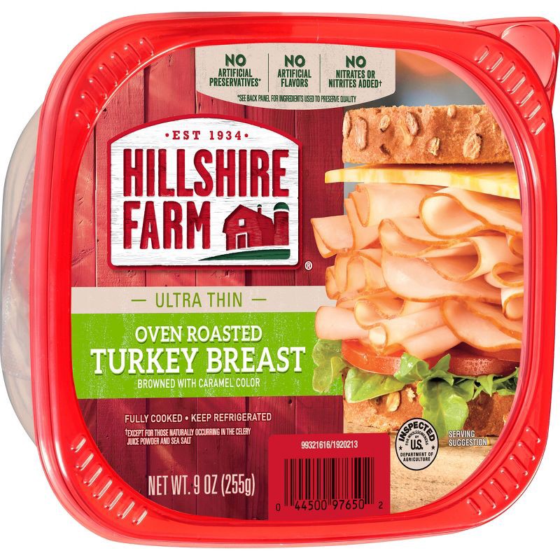 slide 8 of 8, Hillshire Farm Ultra Thin Sliced Oven Roasted Turkey Breast Sandwich Meat - 9oz, 9 oz