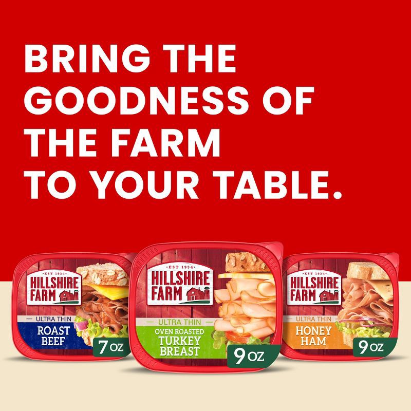 slide 6 of 9, Hillshire Farm Ultra Thin Sliced Oven Roasted Turkey Breast Sandwich Meat - 9oz, 9 oz