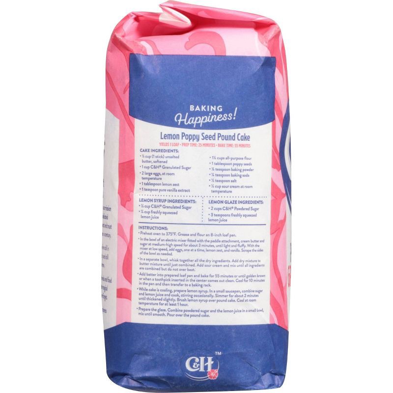 slide 6 of 7, C&H Premium Pure Cane Granulated Sugar - 4lbs, 4 lb