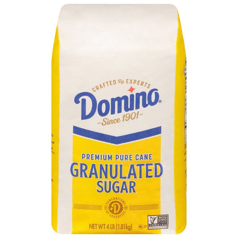 slide 1 of 5, Domino Premium Pure Cane Granulated Sugar 4 lb, 4 lb