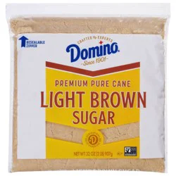 Domino Premium Pure Cane Light Brown Sugar - 2lbs