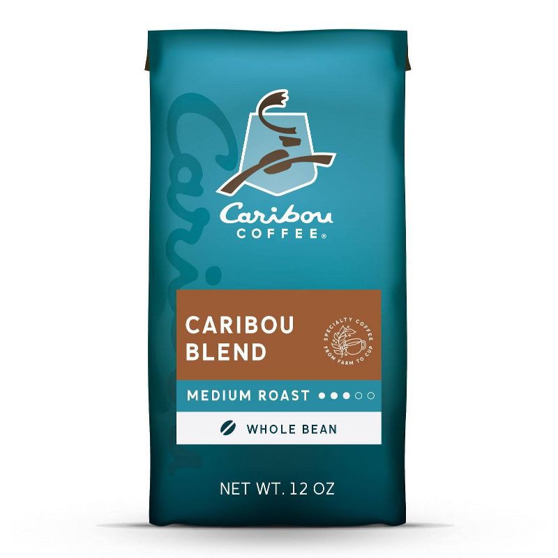 slide 1 of 6, Caribou Coffee Caribou Blend Medium Roast Whole Bean Coffee - 12oz, 12 oz