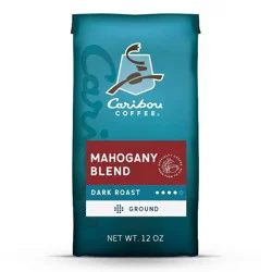 Caribou Coffee Mahogany Dark Roast Ground Coffee - 12oz