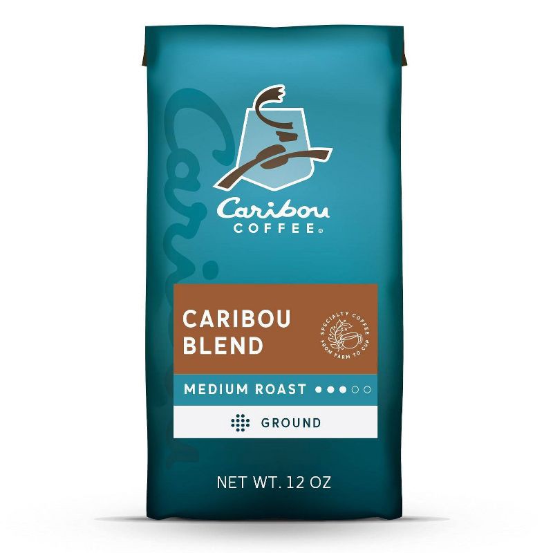 slide 1 of 6, Caribou Coffee Caribou Blend Medium Roast Ground Coffee - 12oz, 12 oz