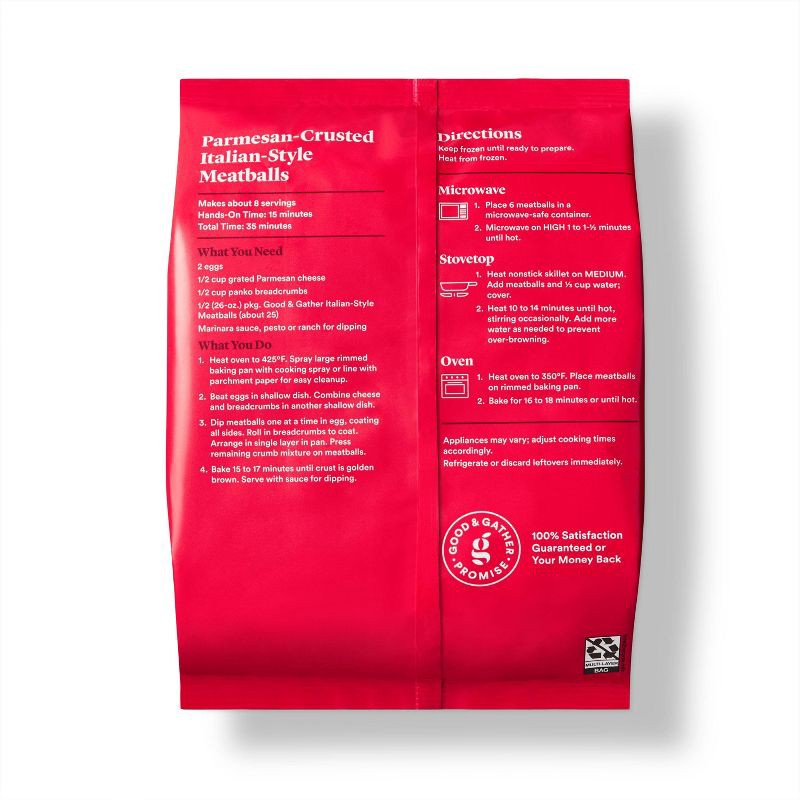slide 2 of 4, Italian Style Beef, Pork, & Chicken Meatballs - Frozen - 26oz - Good & Gather™, 26 oz