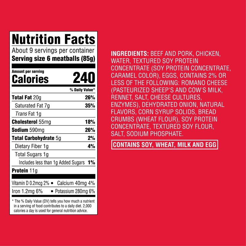 slide 4 of 4, Italian Style Beef, Pork, & Chicken Meatballs - Frozen - 26oz - Good & Gather™, 26 oz