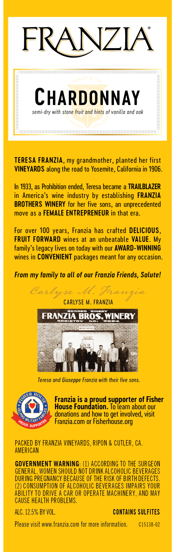 slide 3 of 4, Franzia Chardonnay White Wine, 5 liter box