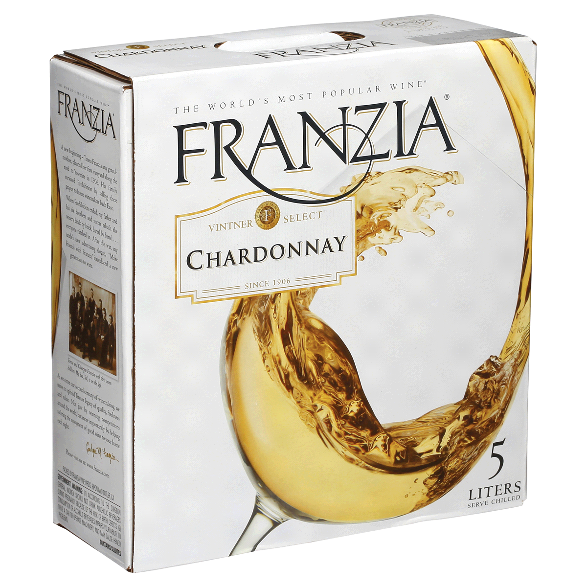 slide 11 of 20, Franzia Chardonnay White Wine - 5 Liter, 5 liter