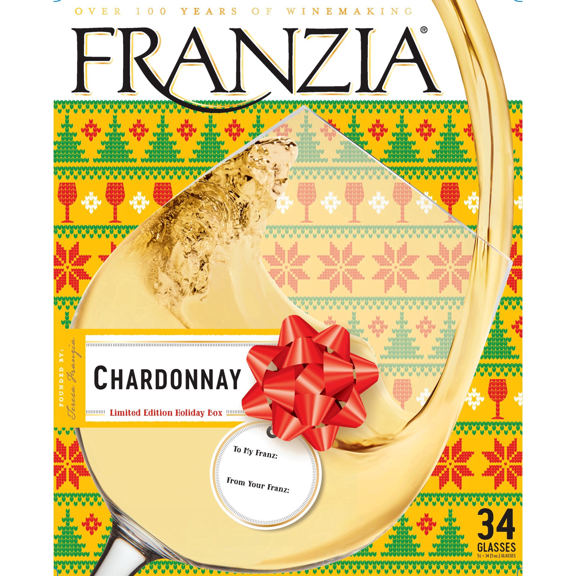 slide 15 of 20, Franzia Chardonnay White Wine - 5 Liter, 5 liter