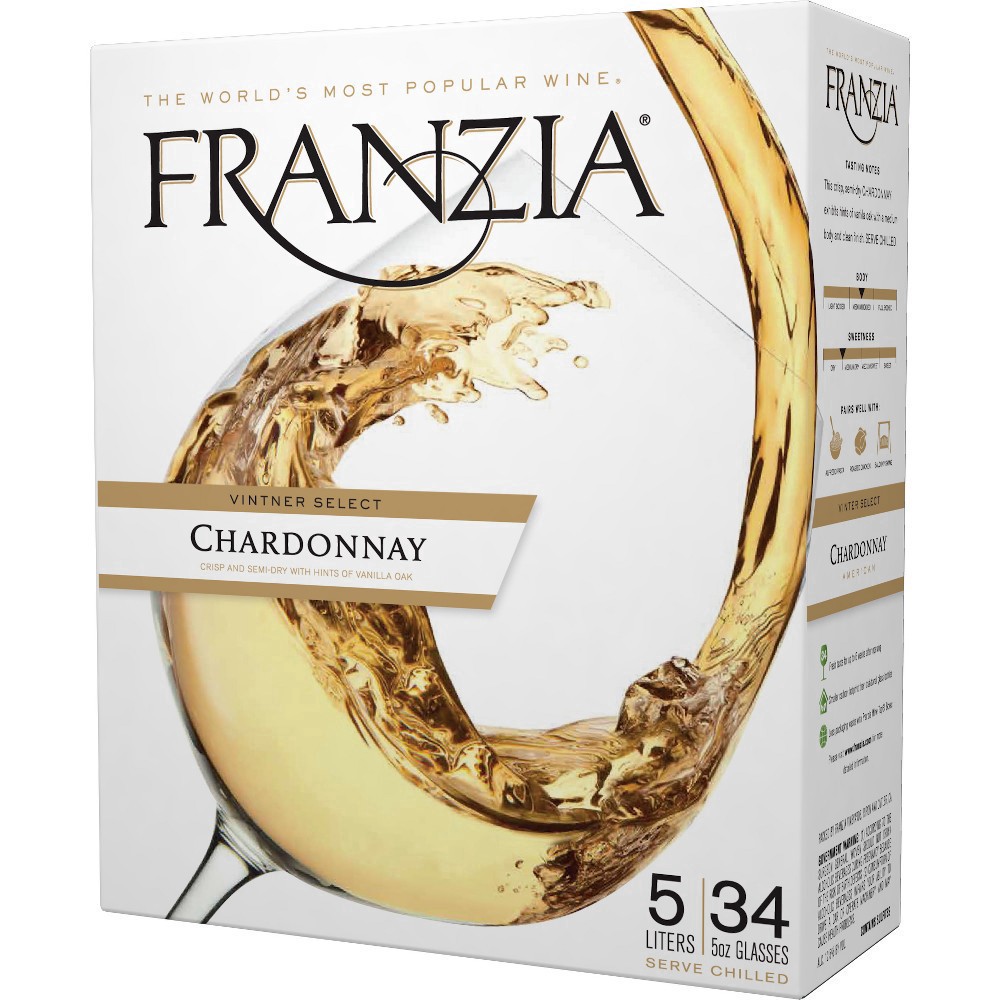 slide 18 of 20, Franzia Chardonnay White Wine - 5 Liter, 5 liter