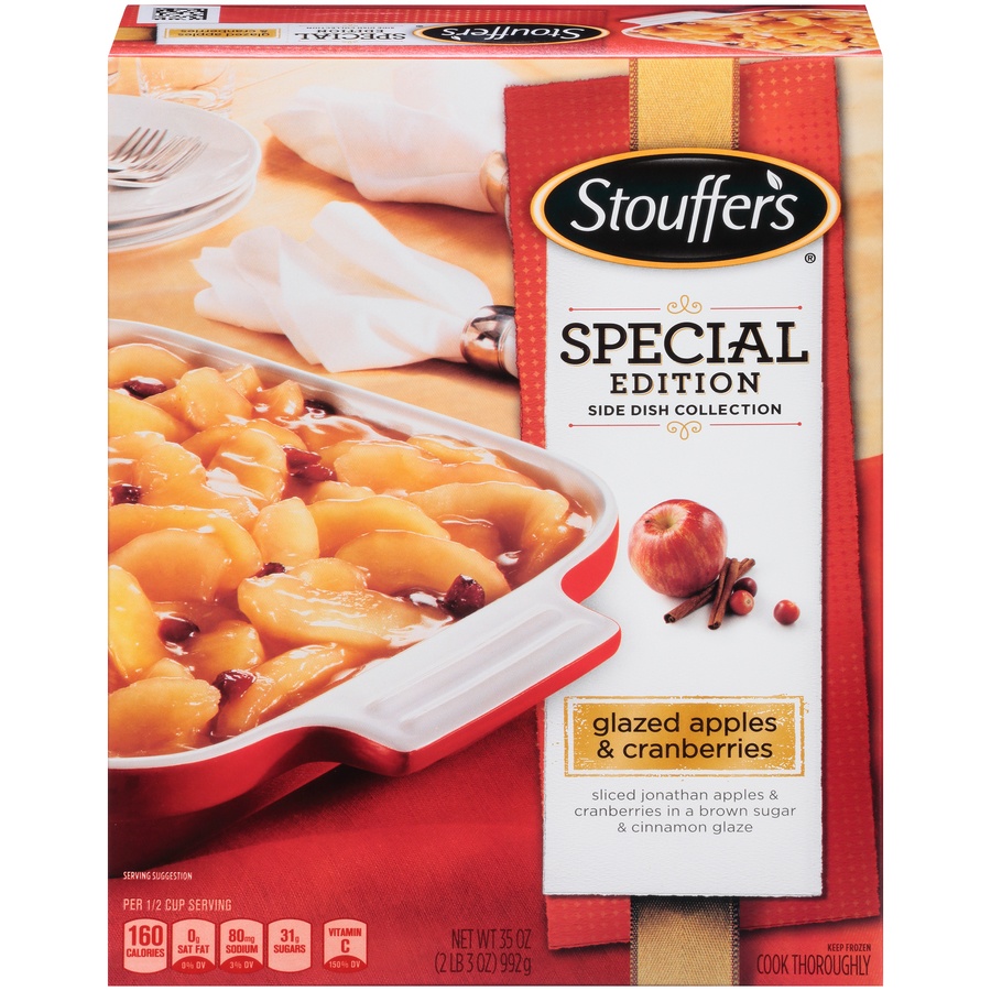 slide 1 of 8, Stouffer's Special Edition Glazed Apples & Cranberries, 35 oz