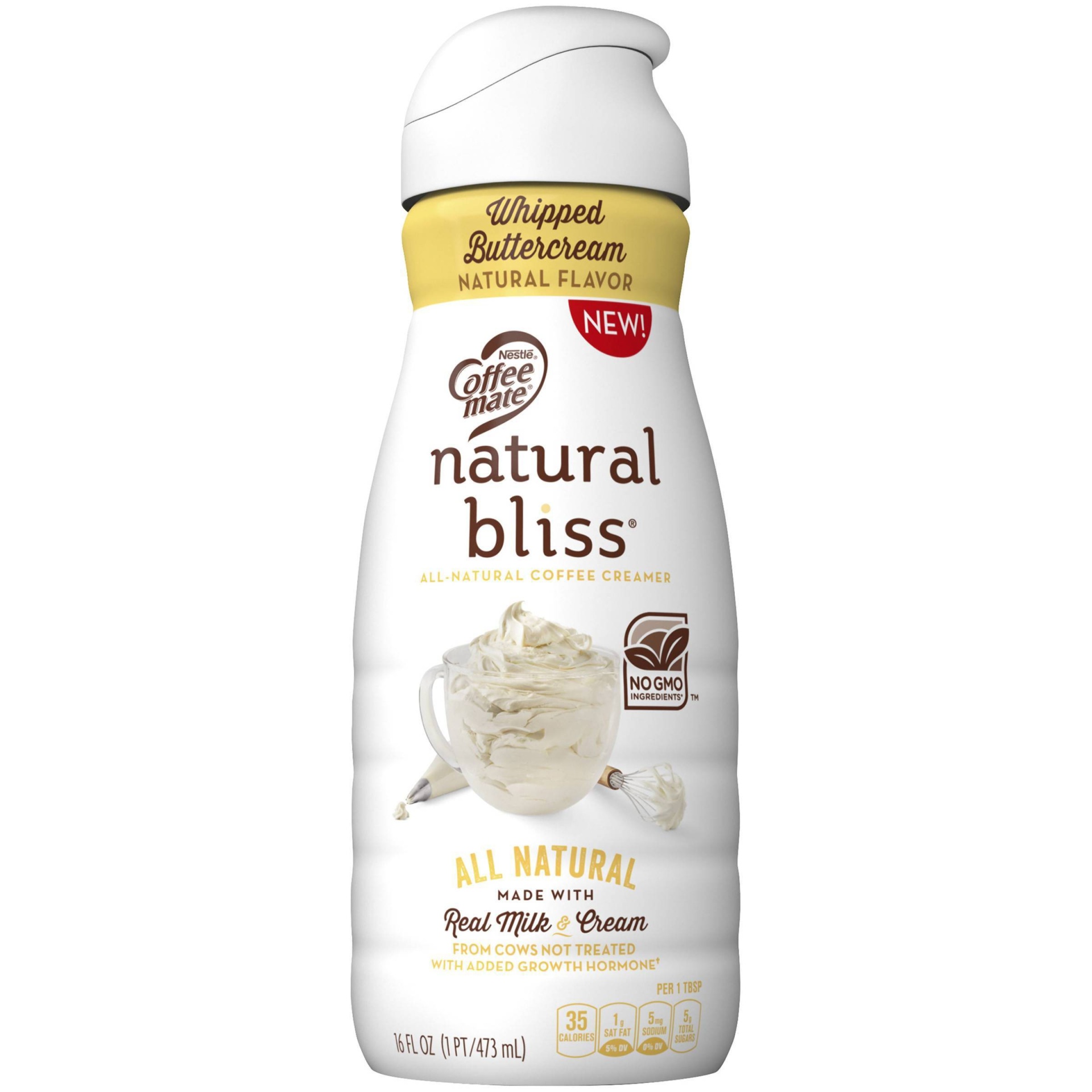 slide 1 of 4, Nestlé Coffee Mate Natural Bliss Whipped Buttercream Coffee Creamer, 16 fl oz