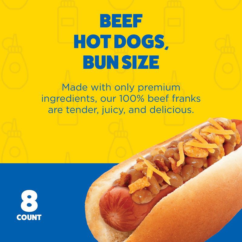 slide 8 of 13, Ball Park Bun Size Beef Franks - 15oz/8ct, 8 ct; 15 oz