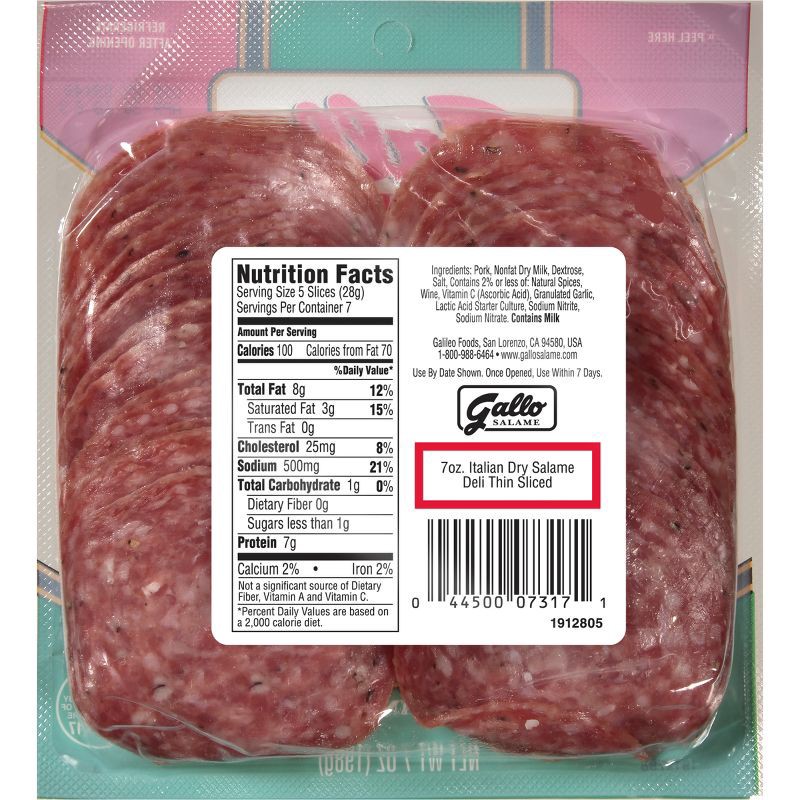 slide 2 of 4, Gallo Salame Gallo Italian Dry Salame - 7oz, 7 oz