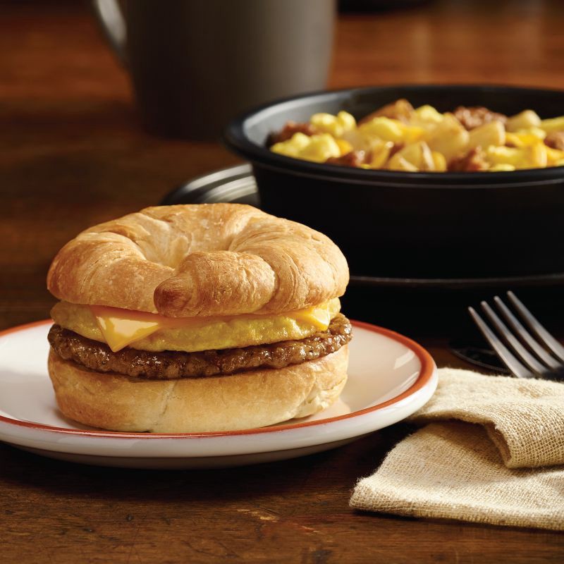 slide 3 of 10, Jimmy Dean Sausage Egg & Cheese Frozen Croissant Sandwiches - 4ct, 4 ct