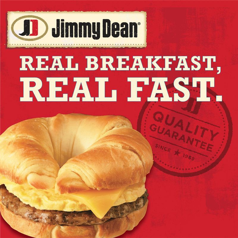 slide 5 of 6, Jimmy Dean Sausage, Egg, & Cheese Frozen Croissant - 36oz/8ct, 8 ct; 36 oz