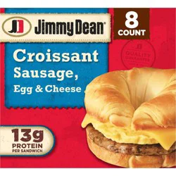 Jimmy Dean Sausage, Egg, & Cheese Frozen Croissant - 36oz/8ct