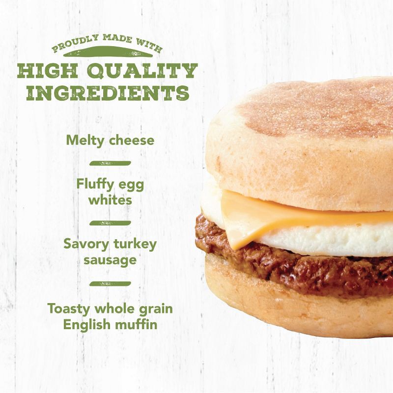 slide 4 of 8, Jimmy Dean Delights Turkey Sausage, Egg Whites, & Cheese Frozen English Muffin - 4ct, 4 ct