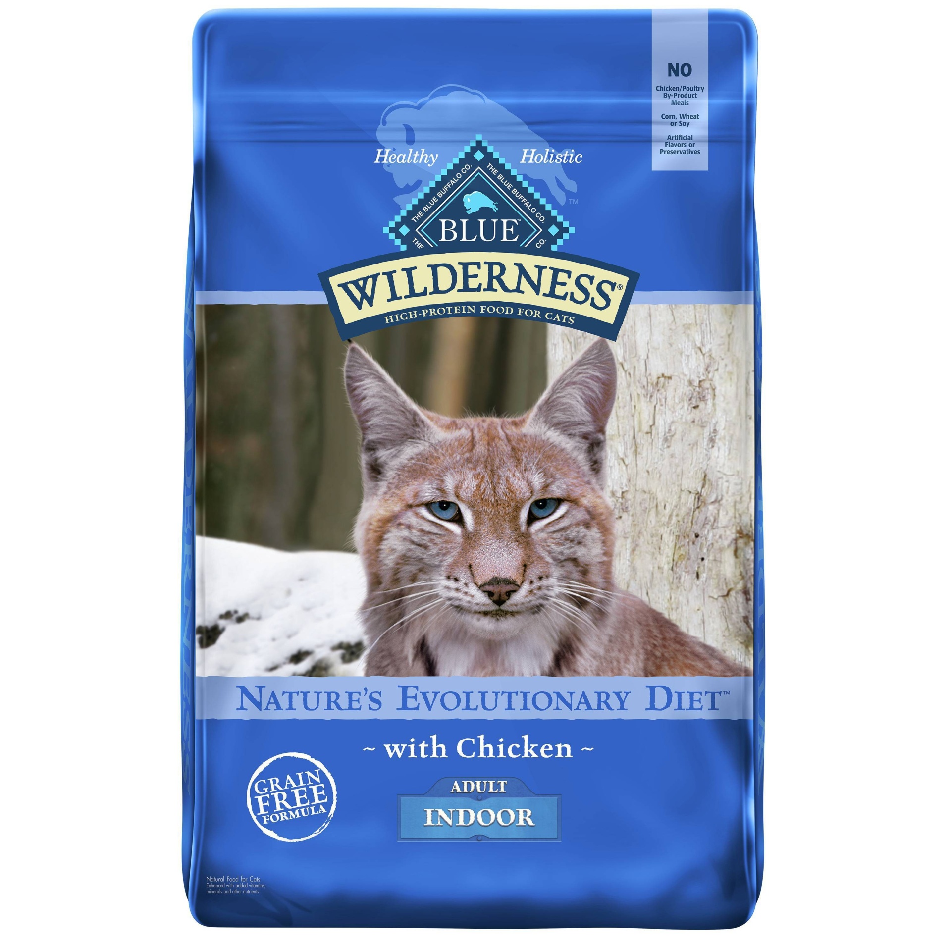 slide 1 of 2, Blue Wilderness Chicken Adult Indoor Dry Cat Food, 9.5 lb