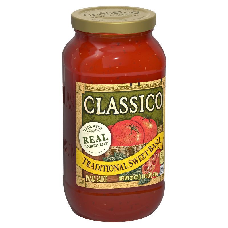 slide 9 of 9, Classico Traditional Sweet Basil Pasta Sauce 24oz, 24 oz