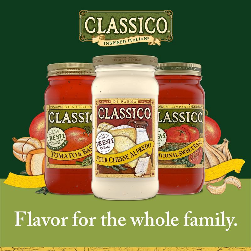 slide 6 of 11, Classico Four Cheese Alfredo Pasta Sauce - 15oz, 15 oz