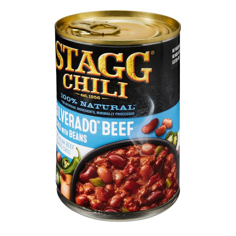 slide 5 of 7, Stagg Chili Gluten Free Silverado Beef Chili with Beans - 15oz, 15 oz