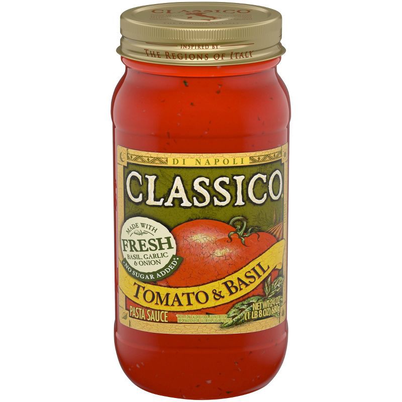 slide 12 of 14, Classico Tomato and Basil Pasta Sauce - 24oz, 24 oz
