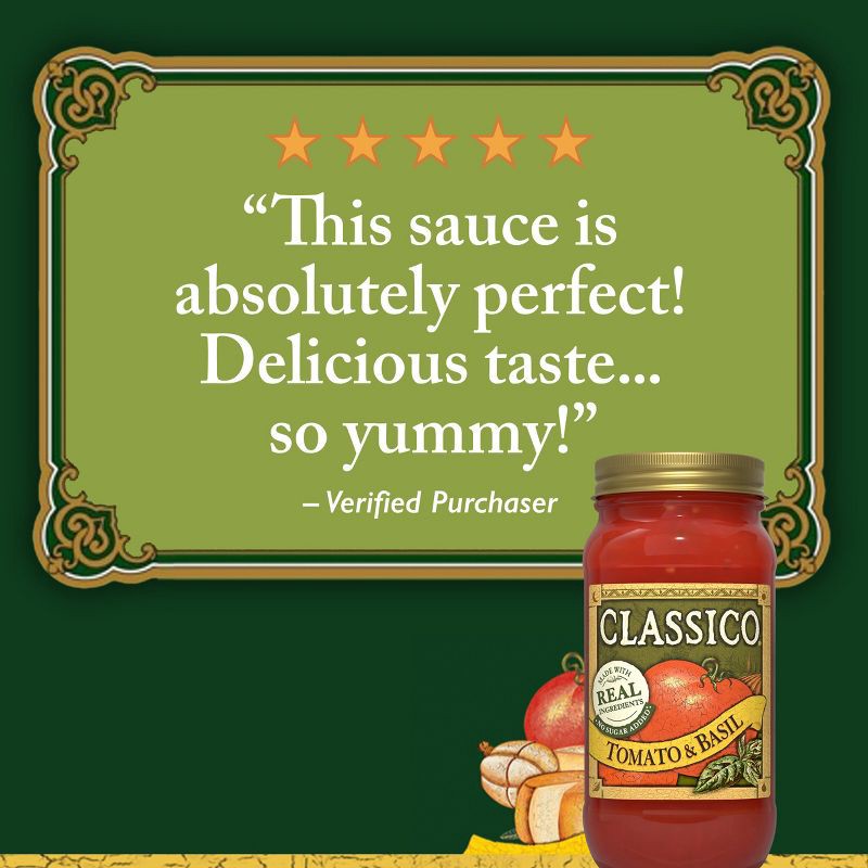 slide 7 of 14, Classico Tomato and Basil Pasta Sauce - 24oz, 24 oz