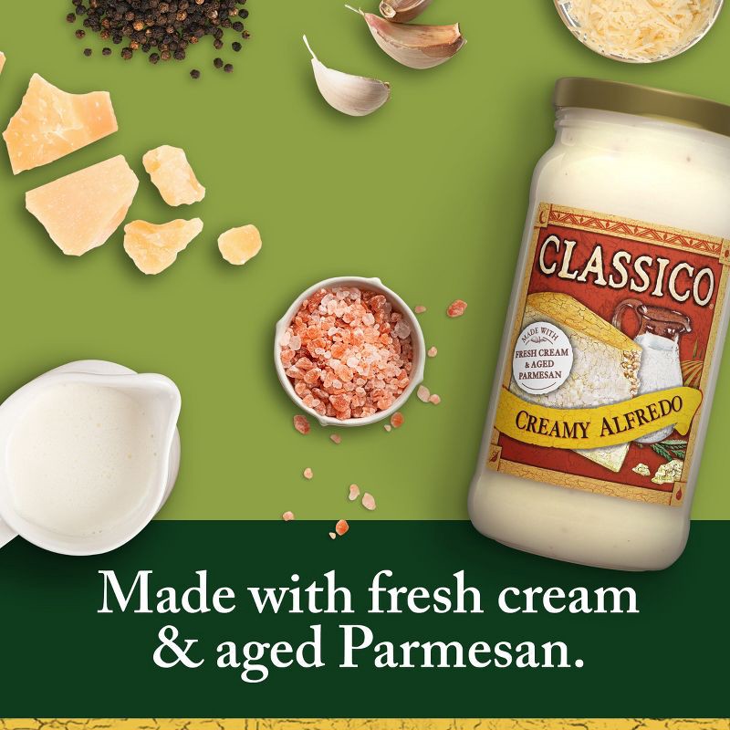 slide 2 of 10, Classico Creamy Alfredo Pasta Sauce -15oz, 15 oz