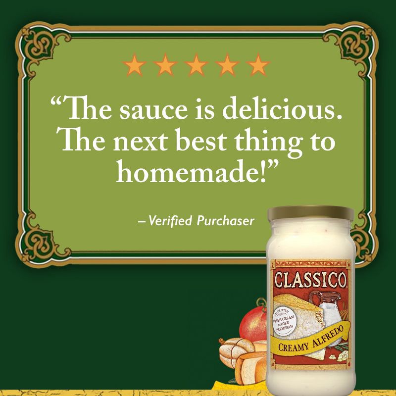 slide 7 of 10, Classico Creamy Alfredo Pasta Sauce -15oz, 15 oz