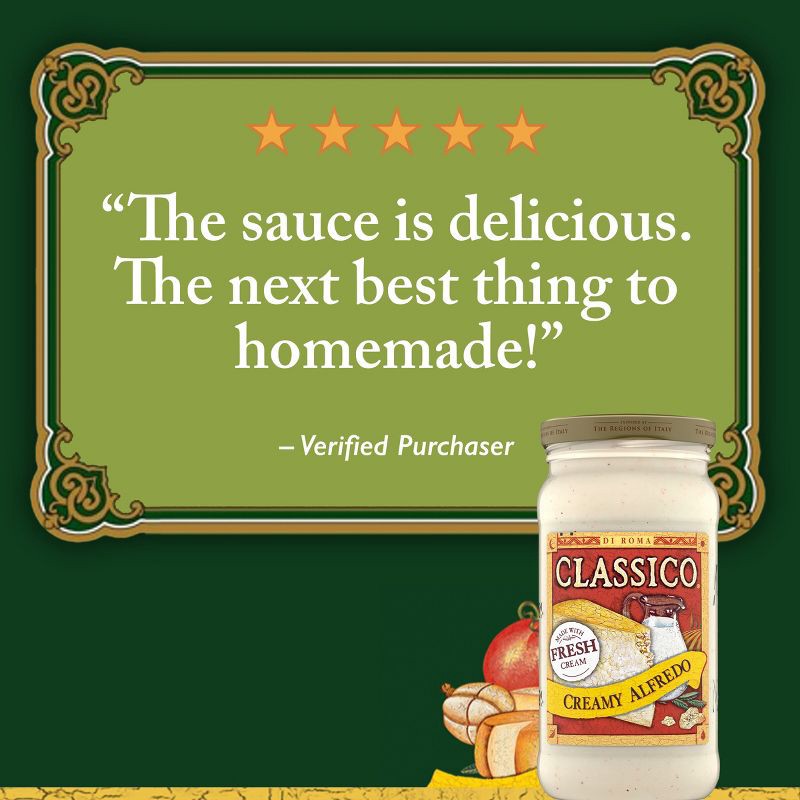 slide 8 of 10, Classico Creamy Alfredo Pasta Sauce -15oz, 15 oz