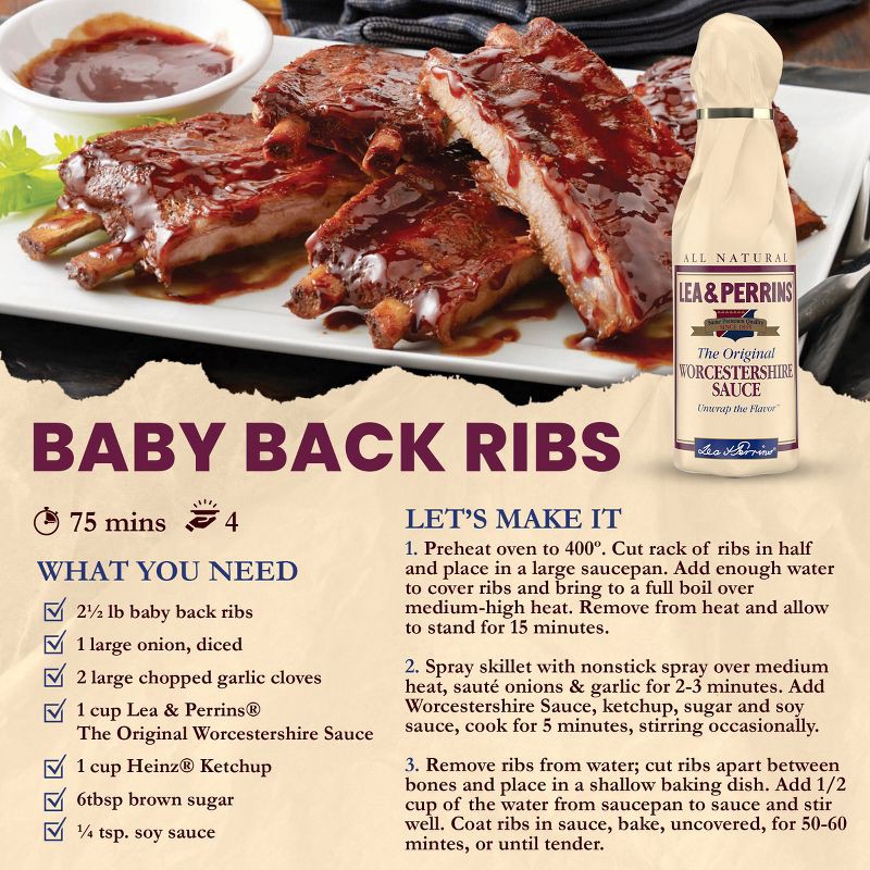 slide 6 of 11, Lea & Perrins Original Worcestershire Sauce - 10oz, 10 oz