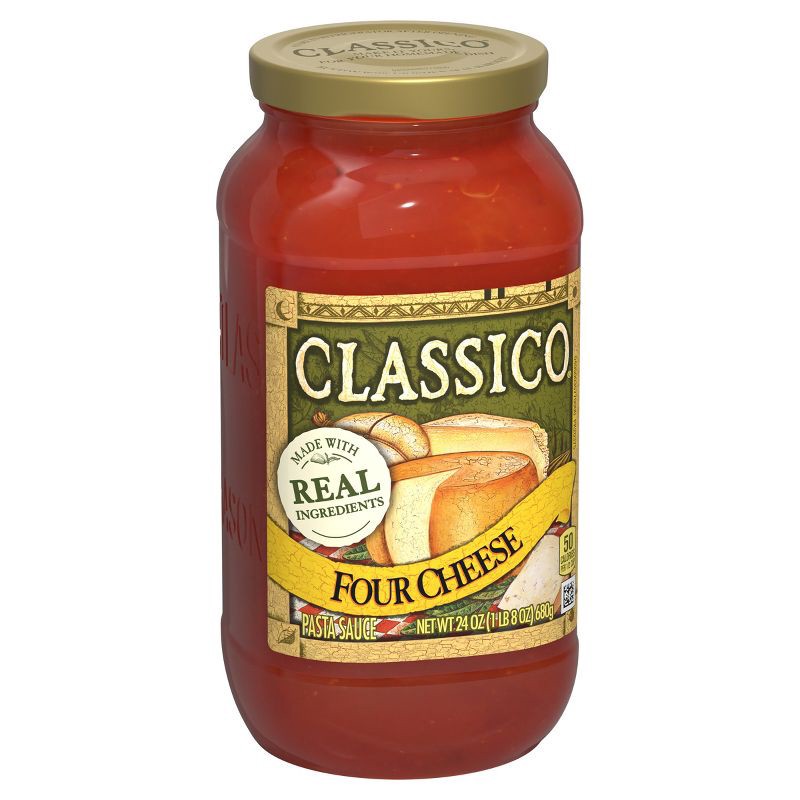 slide 12 of 12, Classico Four Cheese Pasta Sauce 24oz, 24 oz