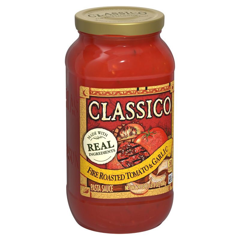 slide 9 of 9, Classico Fire Roasted Tomato & Garlic Pasta Sauce - 24oz, 24 oz