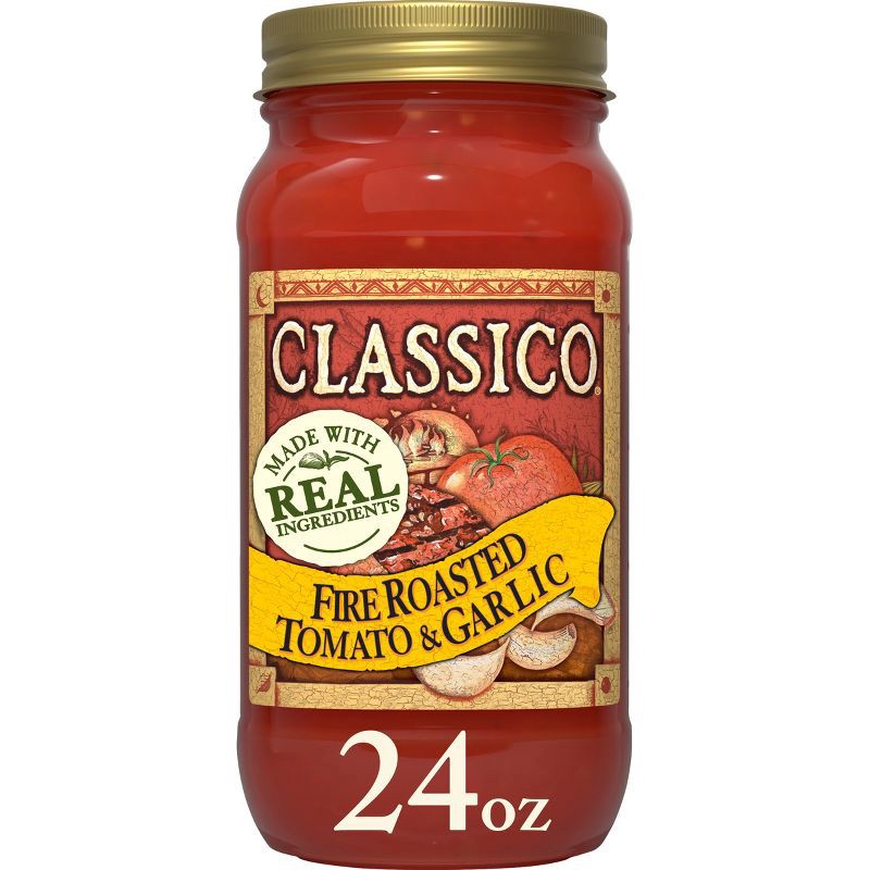 slide 1 of 8, Classico Fire Roasted Tomato & Garlic Pasta Sauce - 24oz, 24 oz