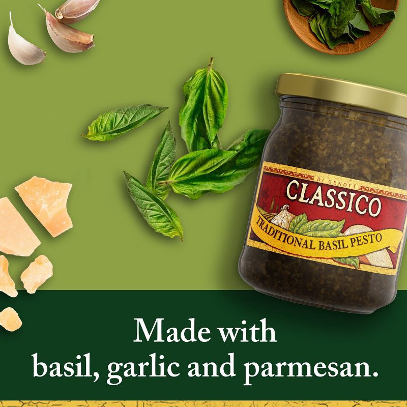 slide 2 of 10, Classico Signature Recipes Traditional Basil Pesto - 8.1oz, 8.1 oz