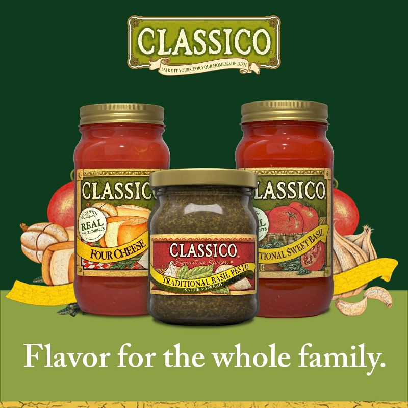 slide 6 of 10, Classico Signature Recipes Traditional Basil Pesto - 8.1oz, 8.1 oz