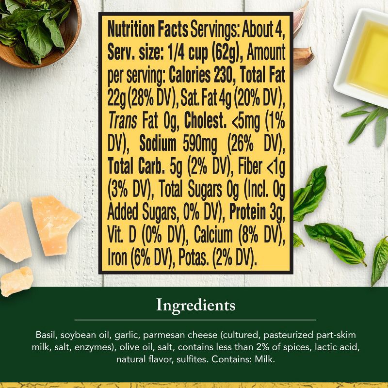 slide 7 of 10, Classico Signature Recipes Traditional Basil Pesto - 8.1oz, 8.1 oz