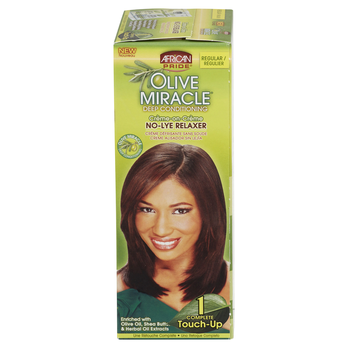 slide 4 of 8, African Pride Olive Miracle No-Lye Relaxer Touch-Up, 1 ct