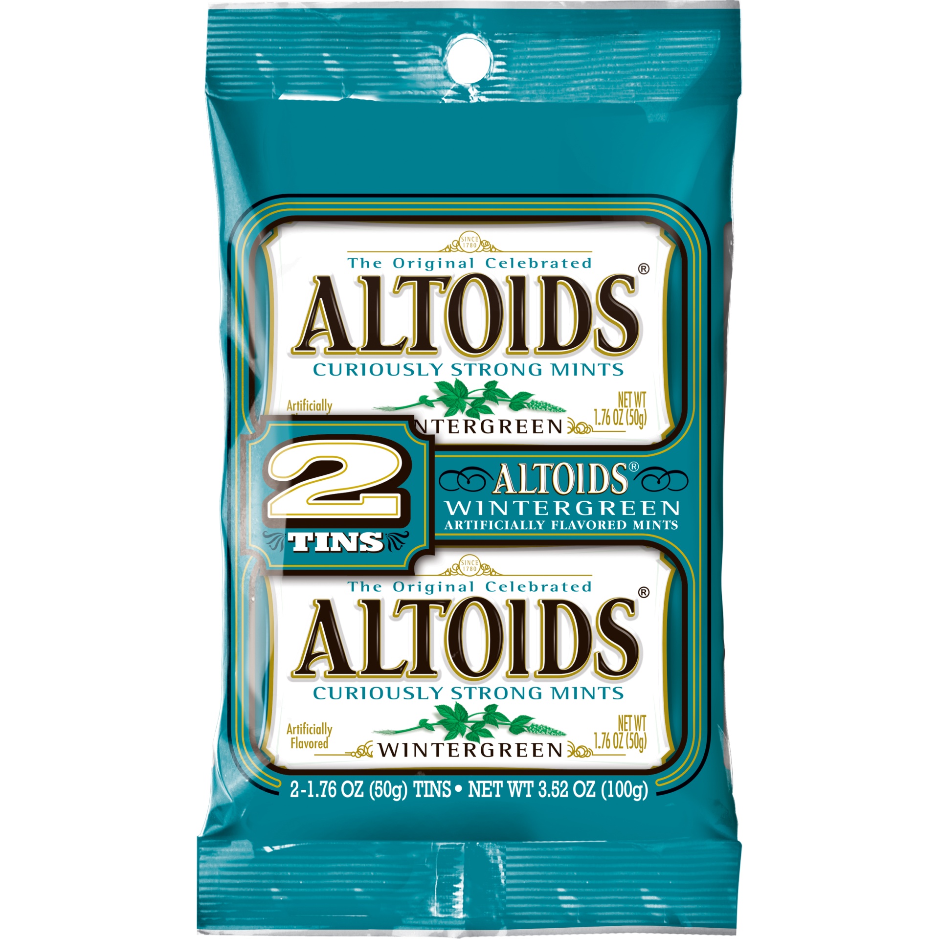 slide 1 of 7, Altoids Wintergreen Mints, 2 ct