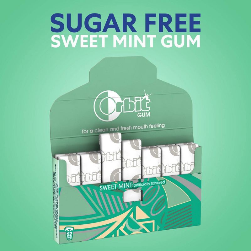 slide 4 of 12, Orbit Sweet Mint Sugar-Free Gum Multipack - 14ct/3pk, 14 ct, 3 ct