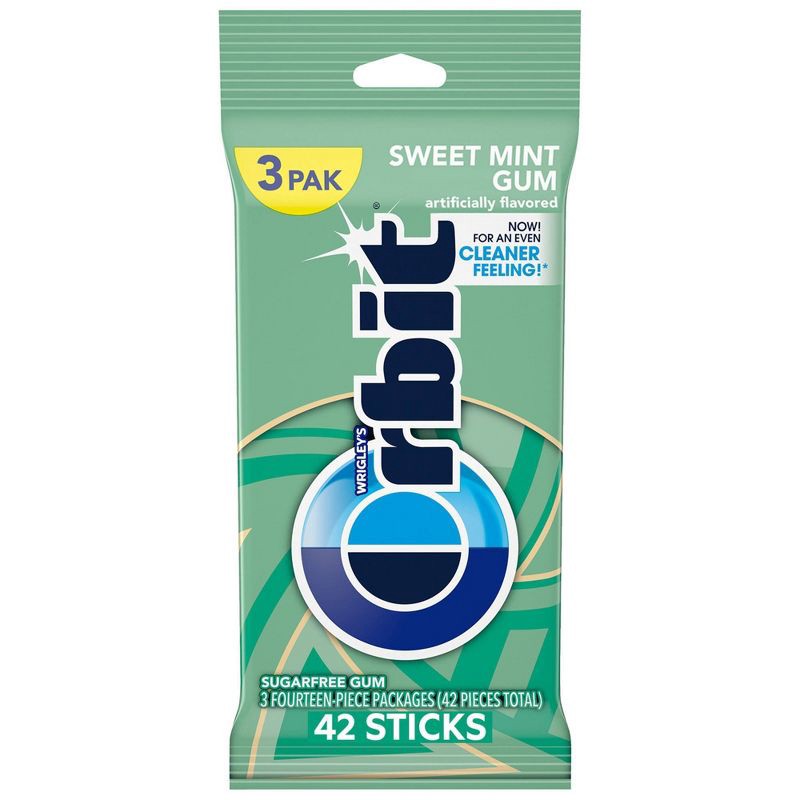 slide 1 of 9, Orbit Sweet Mint Sugarfree Gum Multipack - 42ct, 42 ct