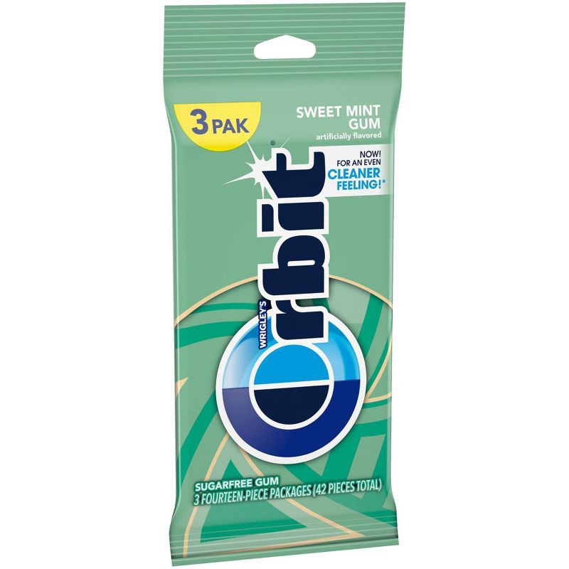 slide 9 of 12, Orbit Sweet Mint Sugar-Free Gum Multipack - 14ct/3pk, 14 ct, 3 ct