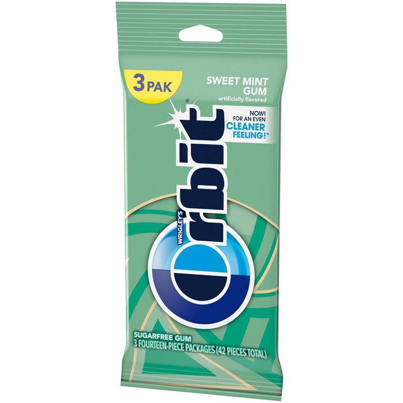 slide 10 of 12, Orbit Sweet Mint Sugar-Free Gum Multipack - 14ct/3pk, 14 ct, 3 ct