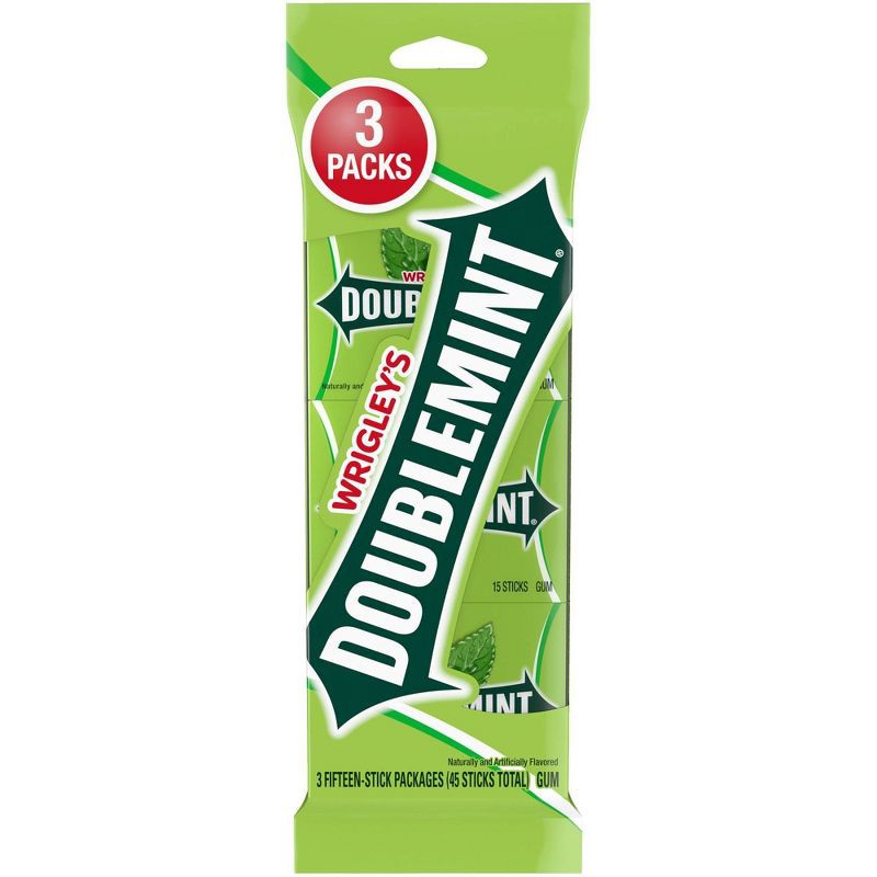 slide 8 of 9, Wrigley's Doublemint Bulk Chewing Gum Value Pack - 15ct/3pk, 15 ct, 3 ct