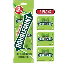 Wrigley's Doublemint Bulk Chewing Gum Value Pack - 15ct/3pk