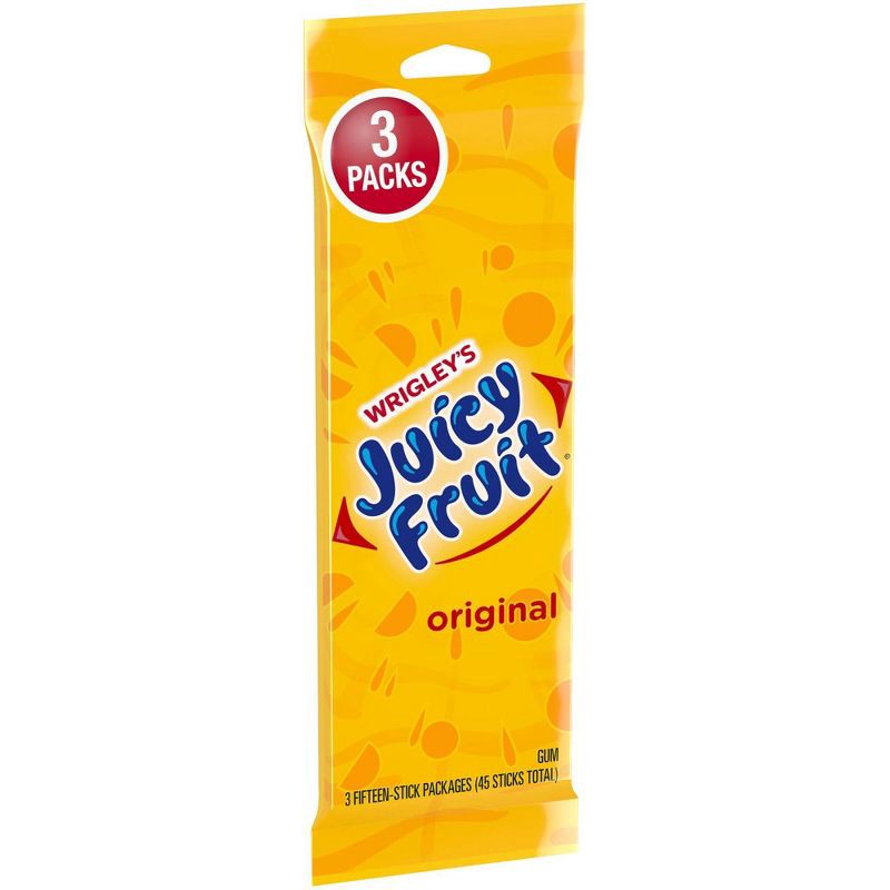 slide 2 of 8, Juicy Fruit Gum - 15ct/3pk, 15 ct, 3 ct